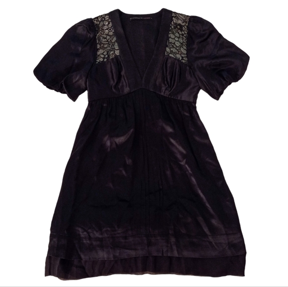 Development by Erica Davies Silk Satin Lace Detail Dress | US 4 - Picture 3 of 5